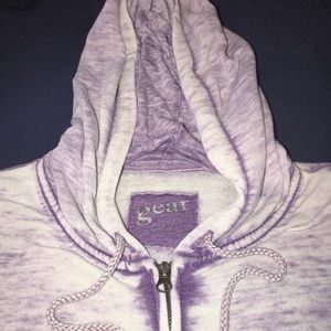 Purple zip up hoodie